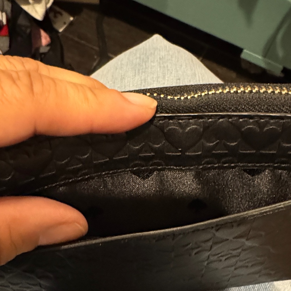 Kate Spade Black Embossed Wallet - Picture 5 of 6